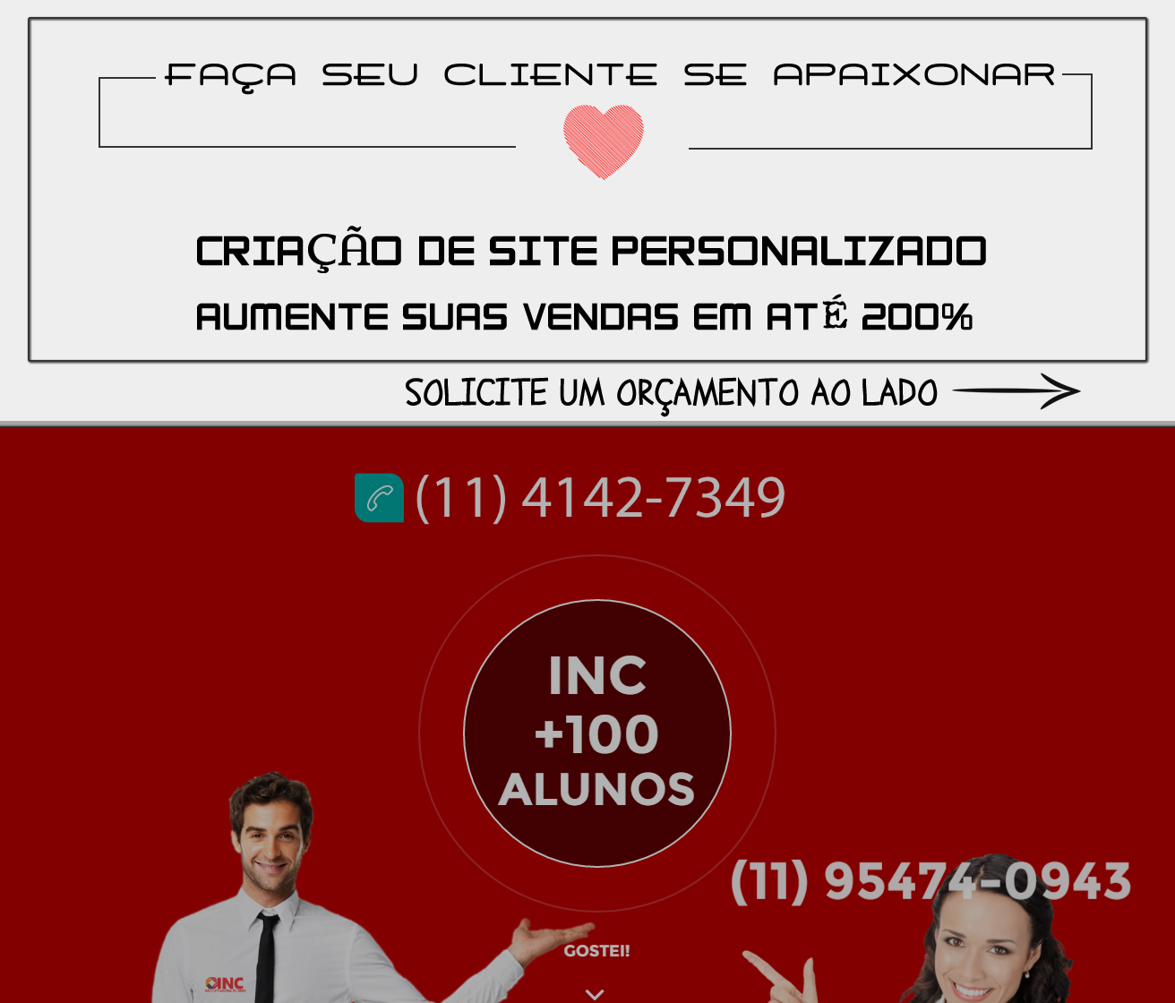 orçamento criação de site